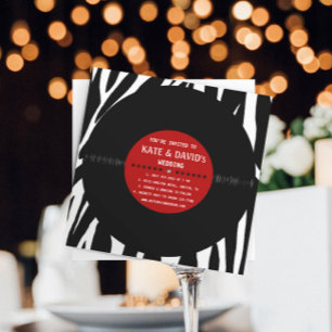 Convite para Casamento Moderno para Registro de Vi