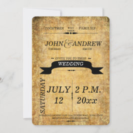 Convite para Casamento Moderno, Russo, Elegante