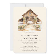 Convite para Casamento Moderno Russo Ocidental