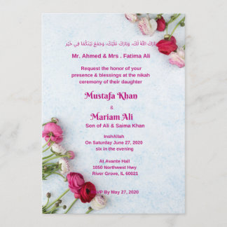 Convite para Casamento Muçulmano