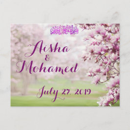 Convite para Casamento Muçulmano Islâmico do Jardi