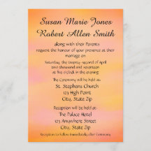 Convite para Casamento Multicolorido