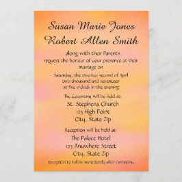 Convite para Casamento Multicolorido