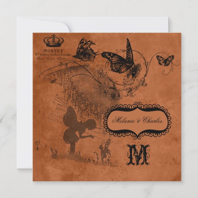 Convite para Casamento na Praça de Casamento do Ja (Frente)