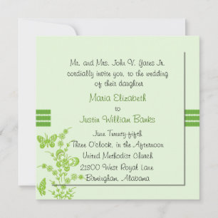 Convite para Casamento na Praça Verde Bonito