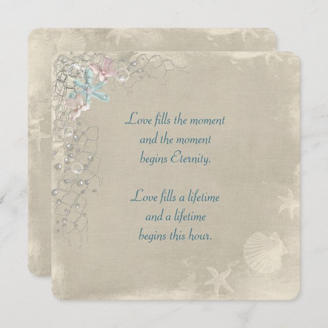 Convite para Casamento na Rede Náutica (Frente/Verso)