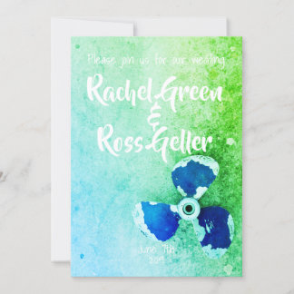 Convite para casamento náutico da Vintage