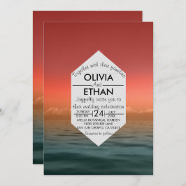 Convite para Casamento Naval Marinha de Havaí de V