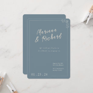 Convite para Casamento Neutro Chic