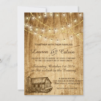Convite para casamento no interior com Barn e Silo