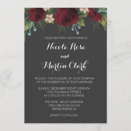 Convite para Casamento no inverno Rustic