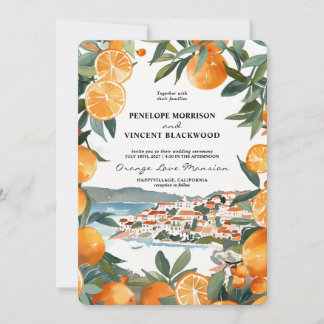 Convite para Casamento Orange City 2