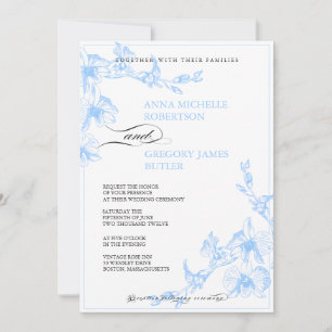 Convite para Casamento Orquídeo
