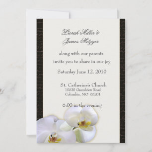 Convite para Casamento Orquídeo