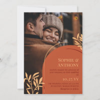 Convite para Casamento outono de Fotografia Greene
