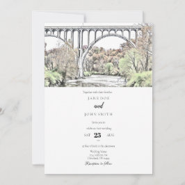 Convite para Casamento outono do Parque Nacional C