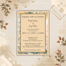 Convite para Casamento Pastel Wildflower