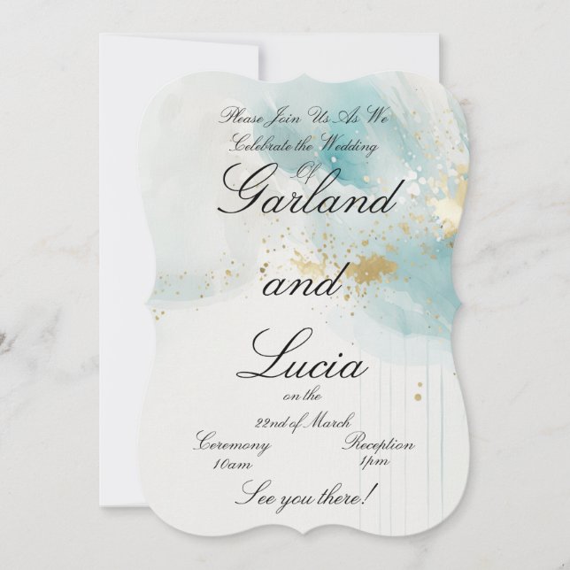 Convite para Casamento Personalizado (Frente)