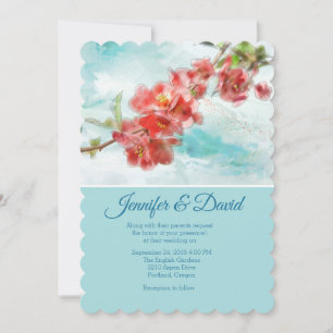 Convite para Casamento Personalizado de Fresco Jap