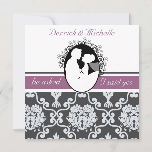 Convite para Casamento Personalizado de Primeiro B (Frente)