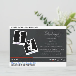 Convite para casamento personalizado do Youtube