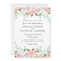 Convite para Casamento Pêssego Cor de Água Doce Ro