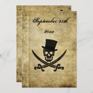 Convite para Casamento Pirata