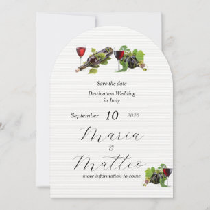 Convite para Casamento Plano de Casamento de Desti