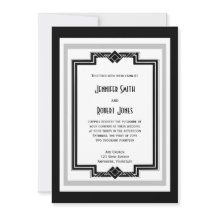 Convite para Casamento por Deco de Arte Branca Neg