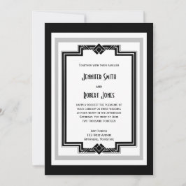 Convite para Casamento por Deco de Arte Branca Neg