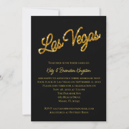 Convite para Casamento Poste de Las Vegas Sparkles