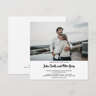 Convite para Casamento Quadrado de Fotografias Per