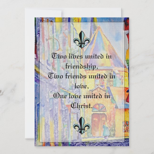 Convite para Casamento Religioso (Frente)