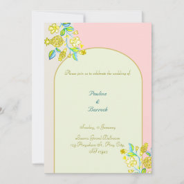 convite para casamento romântico