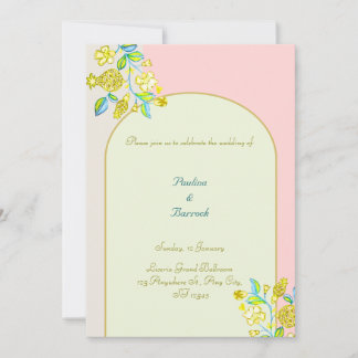 convite para casamento romântico