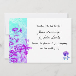 Convite para casamento (roxo)