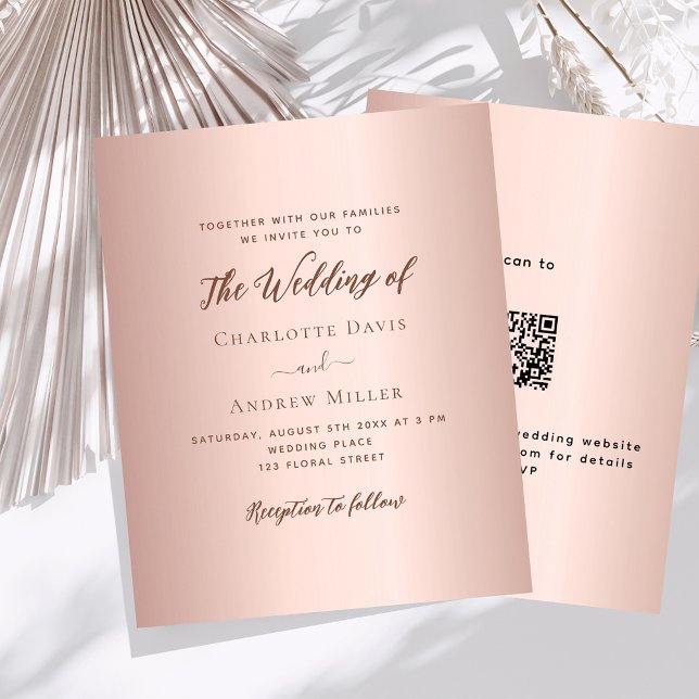 convite para casamento RSVP de código QR simples r (Criador carregado)