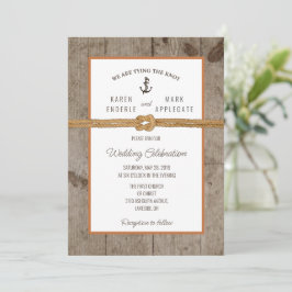 Convite para Casamento Russo da Corda Dockside