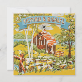 Convite para Casamento Russo de Barramento de Made