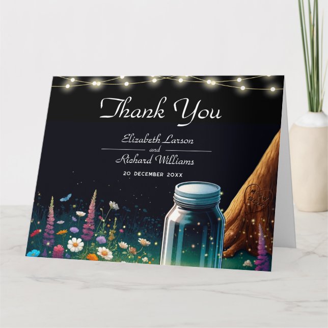 Convite para Casamento Russo de Firefly Elegante (Frente)