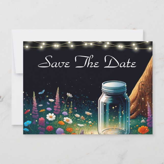 Convite para Casamento Russo de Firefly Elegante (Frente)