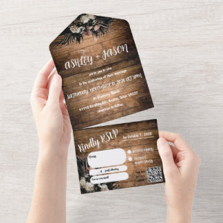 Convite para casamento Rustic Boho