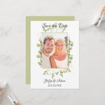 Convite para Casamento Rustic Branch Greenery