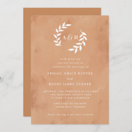 Convite para Casamento Rustic Watercolor