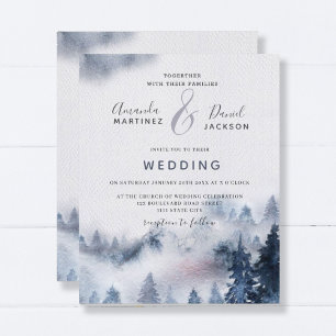 Convite para Casamento Rústico de Montanha do Orça