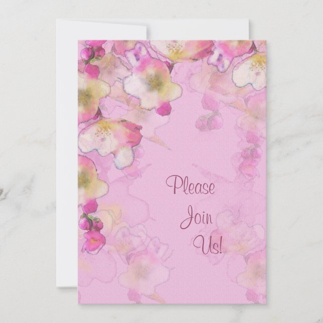 Convite para Casamento Sakura (Frente)