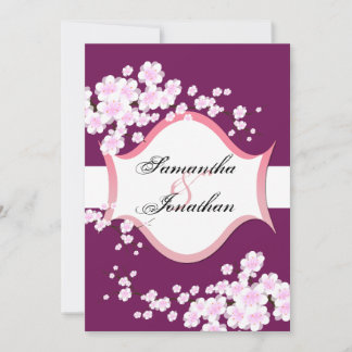 Convite Para Casamento Sangria E Blossomas Brancos