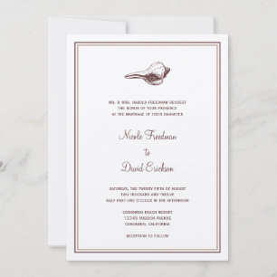 Convite para casamento simples da elegância de Bro