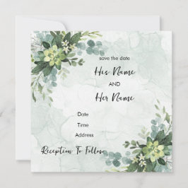 Convite para casamento simples e bonito