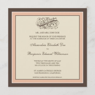 Convite para Casamento Simplesmente Elegante (bebê